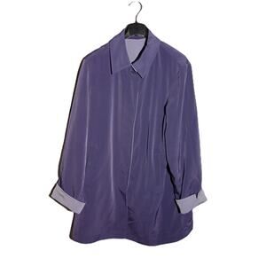 Top Quality Reversible All Weather Coat/Light and Dark Lilac/Womens Size **